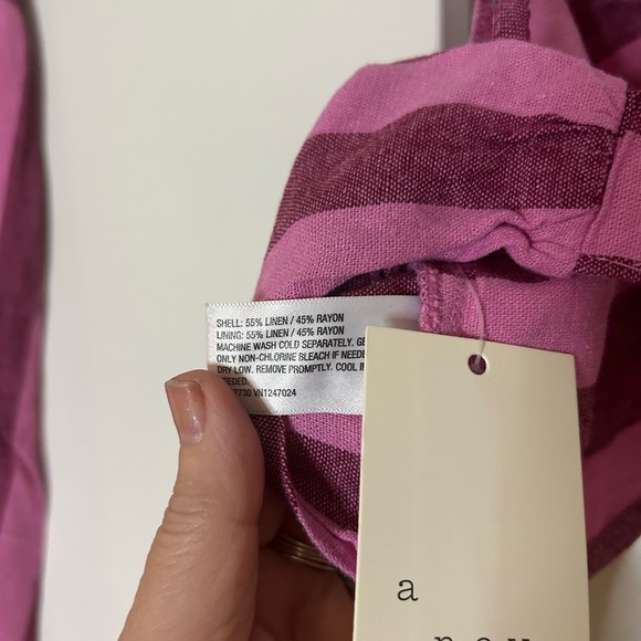 A New Day Pink Striped Midi Skirt & bralette top - Picture 8 of 8